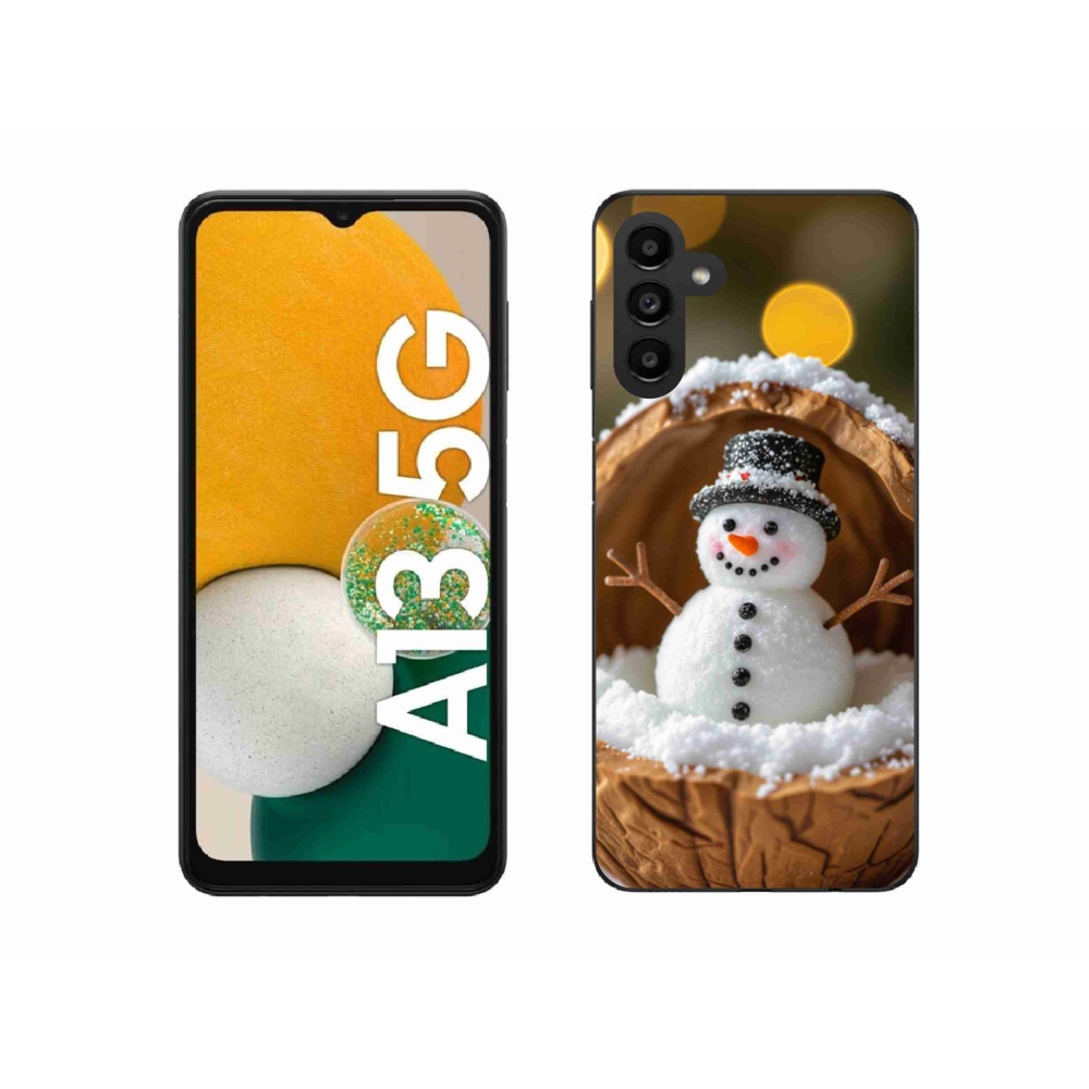 Gél borítás mmCase Samsung Galaxy A13 5G - hóember 4