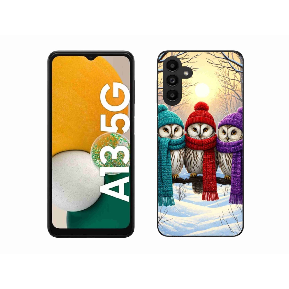 Gél borítás mmCase Samsung Galaxy A13 5G - bagoly barátok