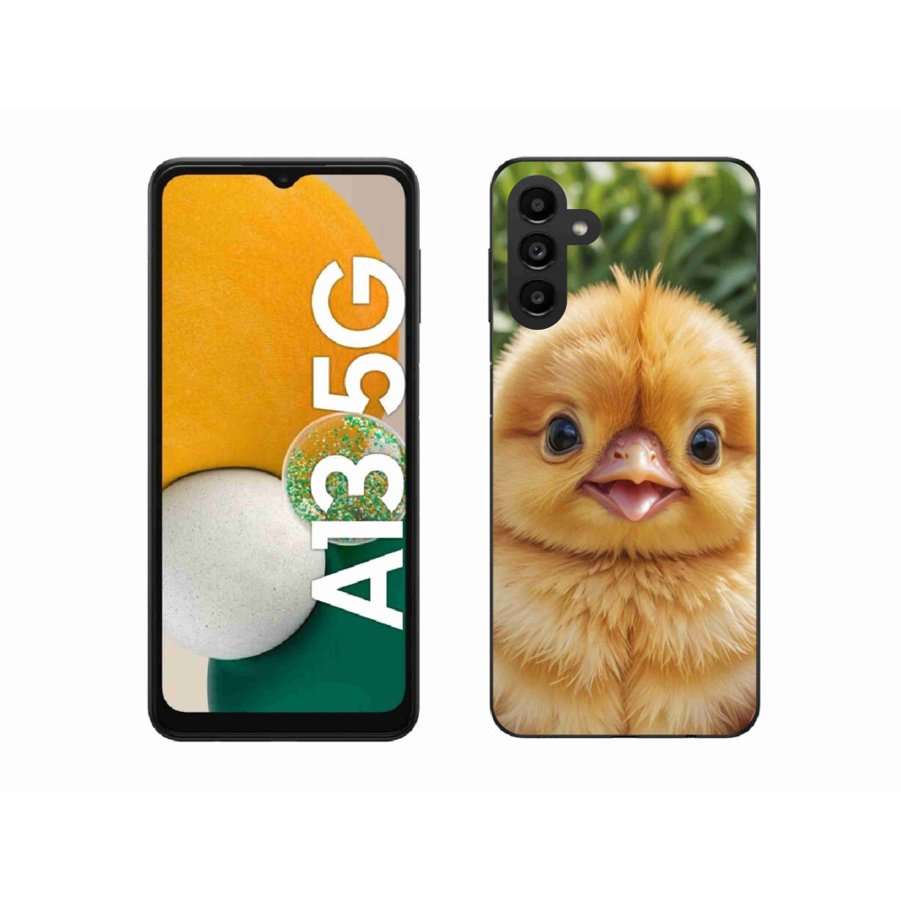 Gél borítás mmCase Samsung Galaxy A13 5G - boldog csaj - Samsung Galaxy A13 5G - boldog csaj