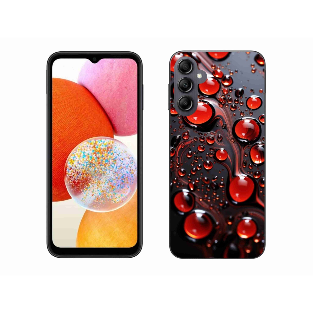 Gél védőhuzat mmCase Samsung Galaxy A14 4G/5G - piros csepp 2