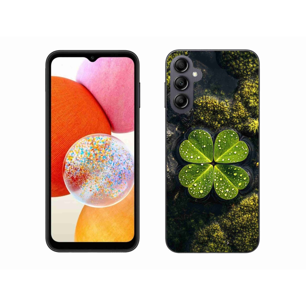 Gél borítás mmCase Samsung Galaxy A14 4G/5G - négylevelű lóhere