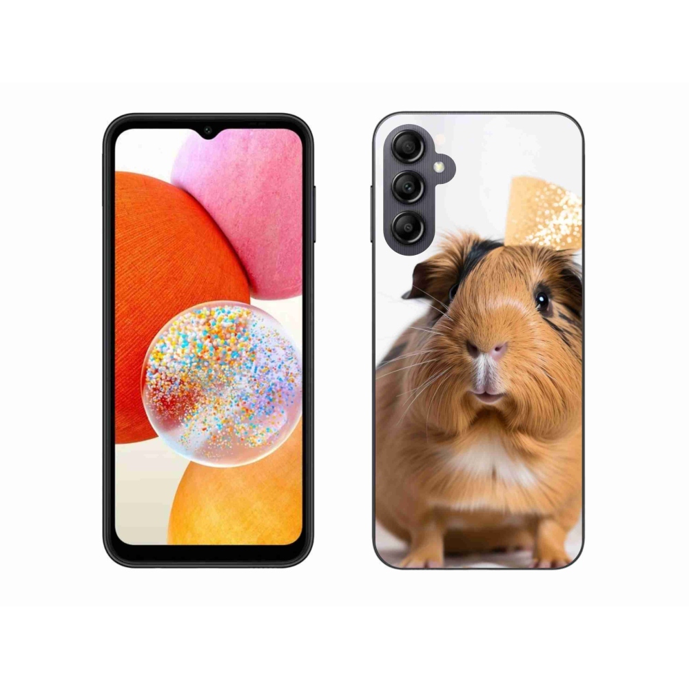 Zselés borítás mmCase Samsung Galaxy A14 4G/5G - barna tengerimalachoz