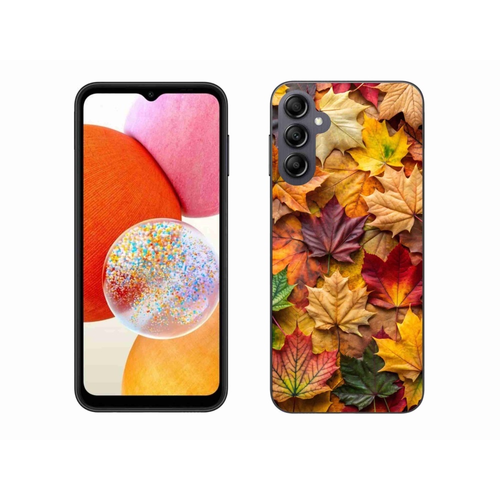 Zselés borítás mmCase Samsung Galaxy A14 4G/5G - juharlevelek 2