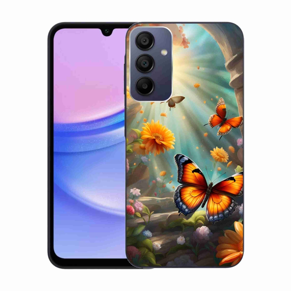 Zselés borítás mmCase Samsung Galaxy A15/5G - pillangókert 2