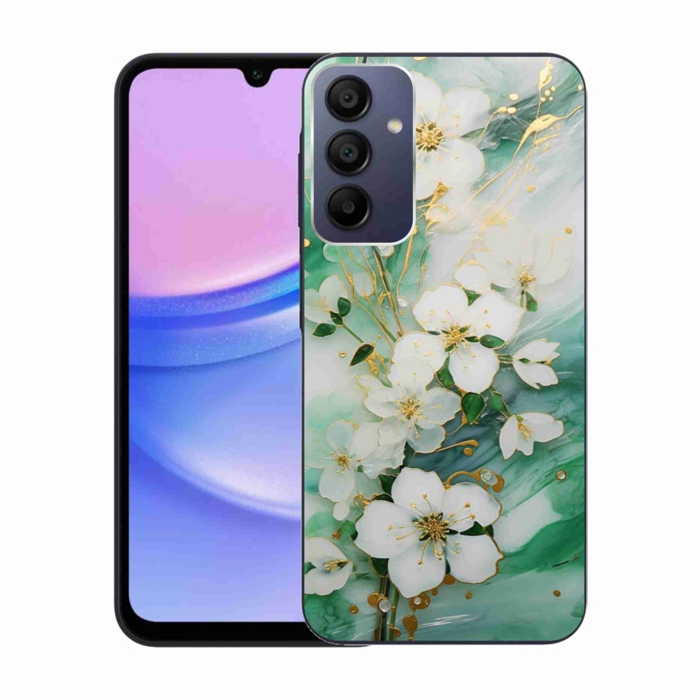 Gél borítás mmCase Samsung Galaxy A15/5G készülékhez - finom virágok