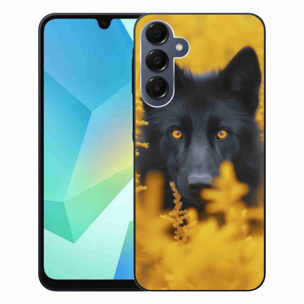 Gél védőhuzat mmCase Samsung Galaxy A16 4G/5G - fekete farkas 2