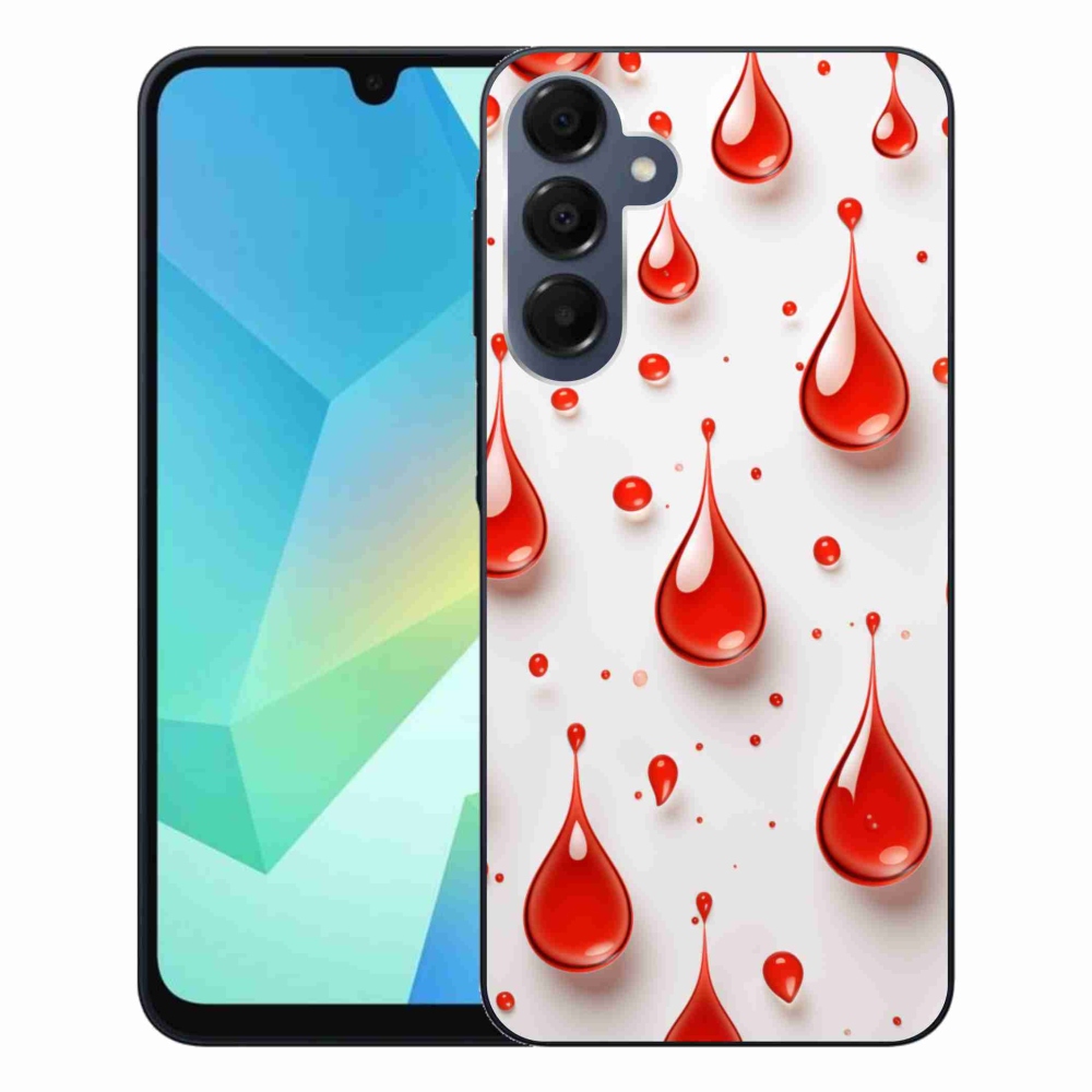 Zselés borítás mmCase Samsung Galaxy A16 4G/5G - piros cseppek