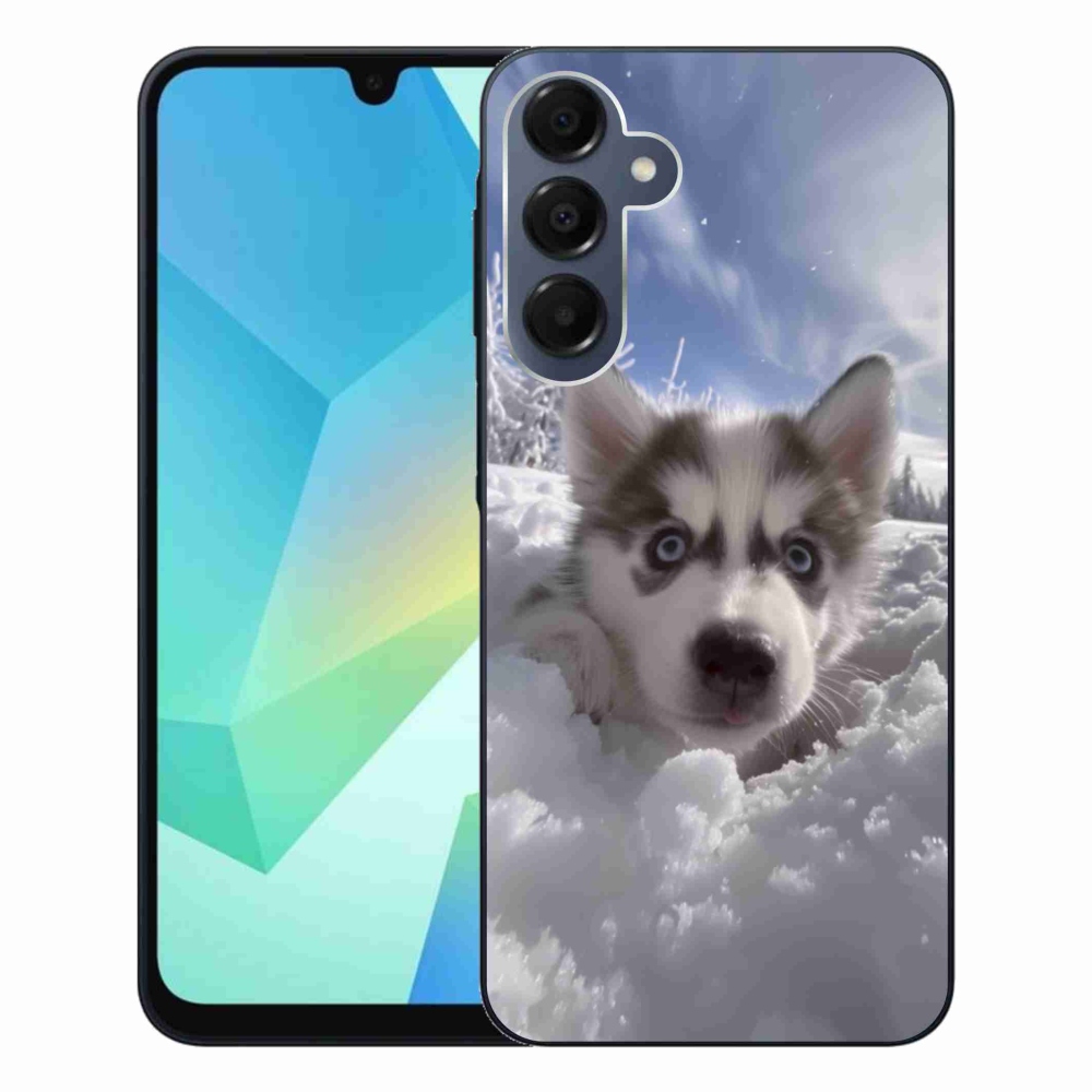 Zselés borítás mmCase Samsung Galaxy A16 4G/5G - husky a hóban