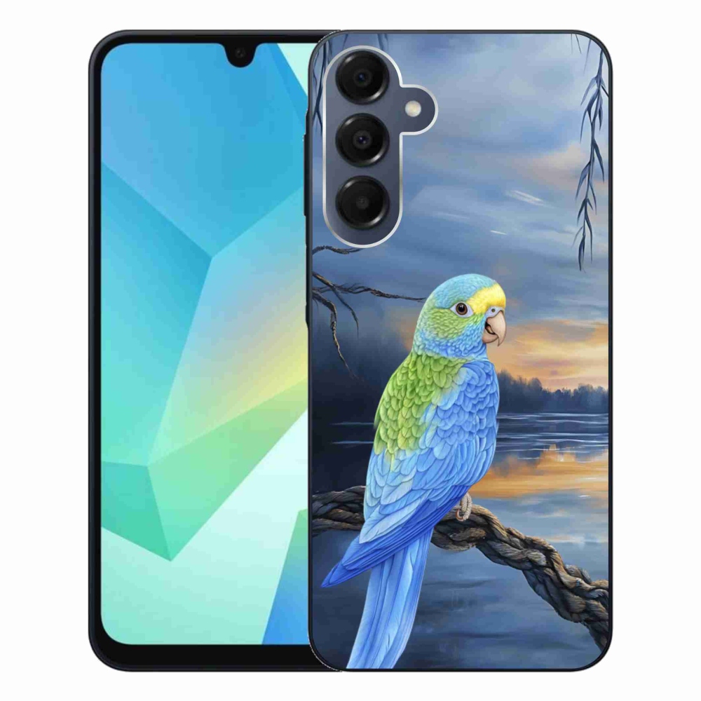 Zselés borítás mmCase Samsung Galaxy A16 4G/5G készülékhez - kék papagáj