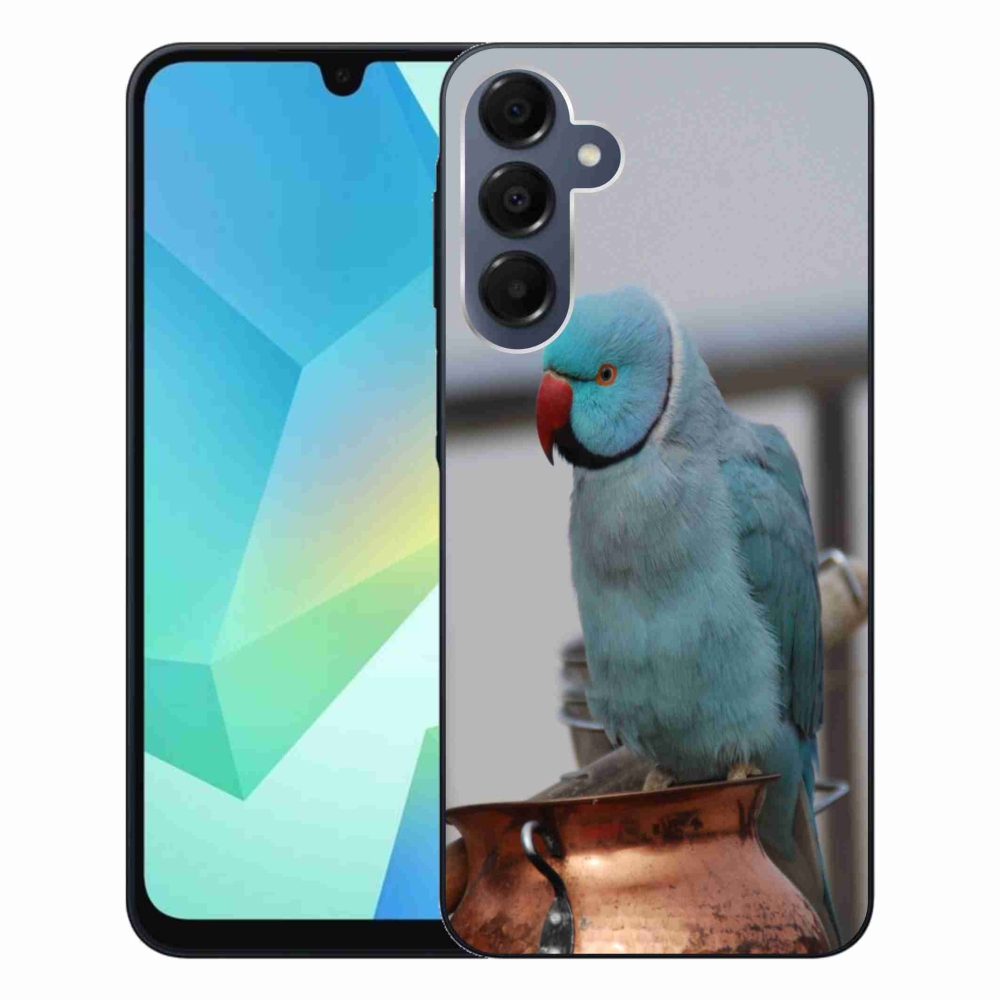 Zselés borítás mmCase Samsung Galaxy A16 4G/5G készülékhez - papagáj alexander kék