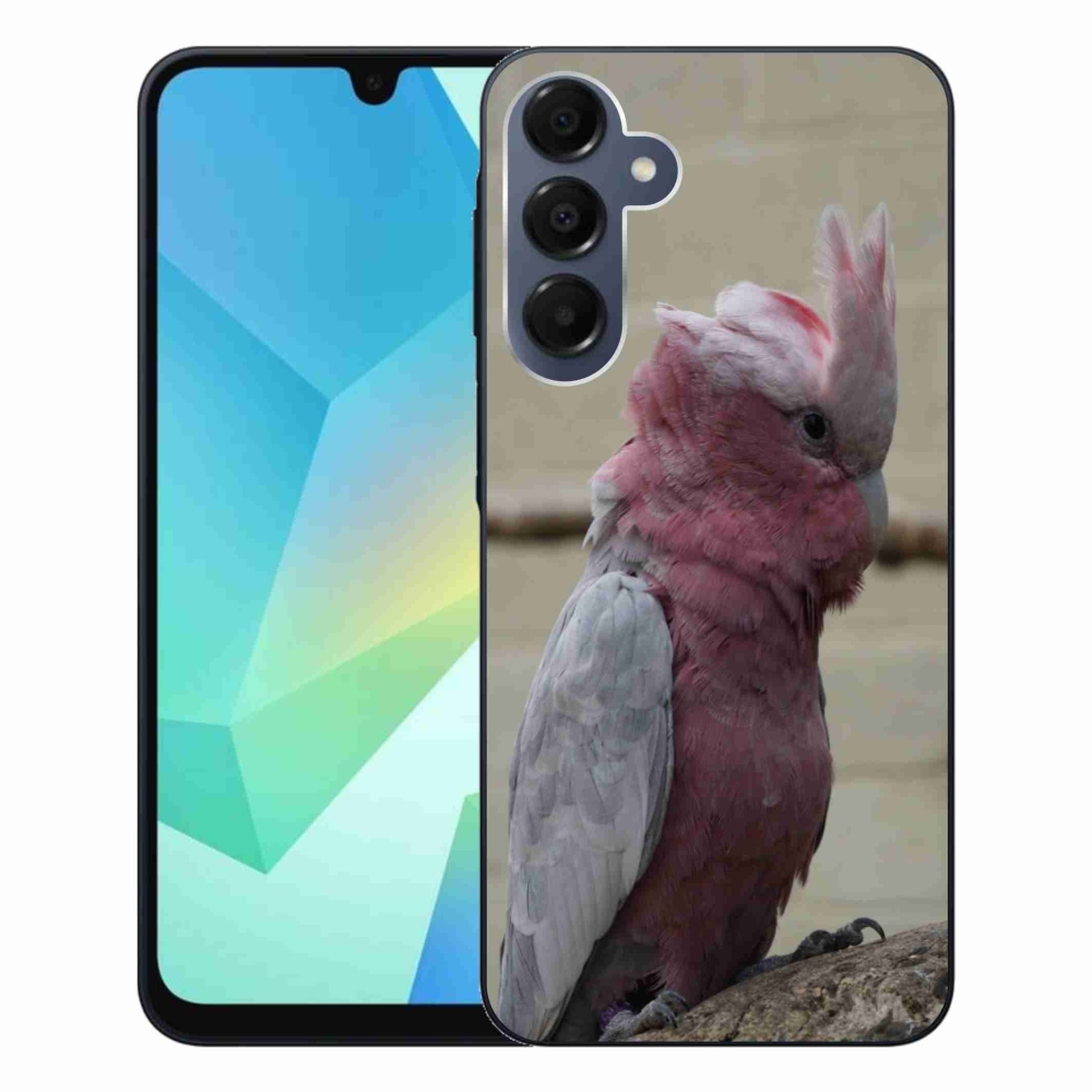 Zselés borítás mmCase Samsung Galaxy A16 4G/5G készülékhez - papagáj kakadu rózsaszínű