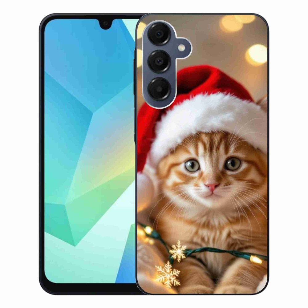 Gél borítás mmCase Samsung Galaxy A16 4G/5G - Karácsonyi cica