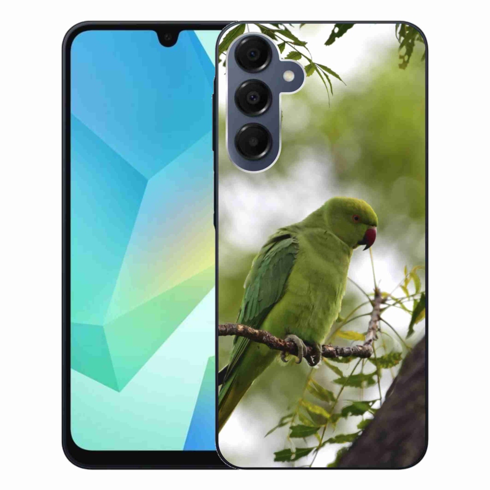 Zselés borítás mmCase Samsung Galaxy A16 4G/5G készülékhez - zöld papagáj