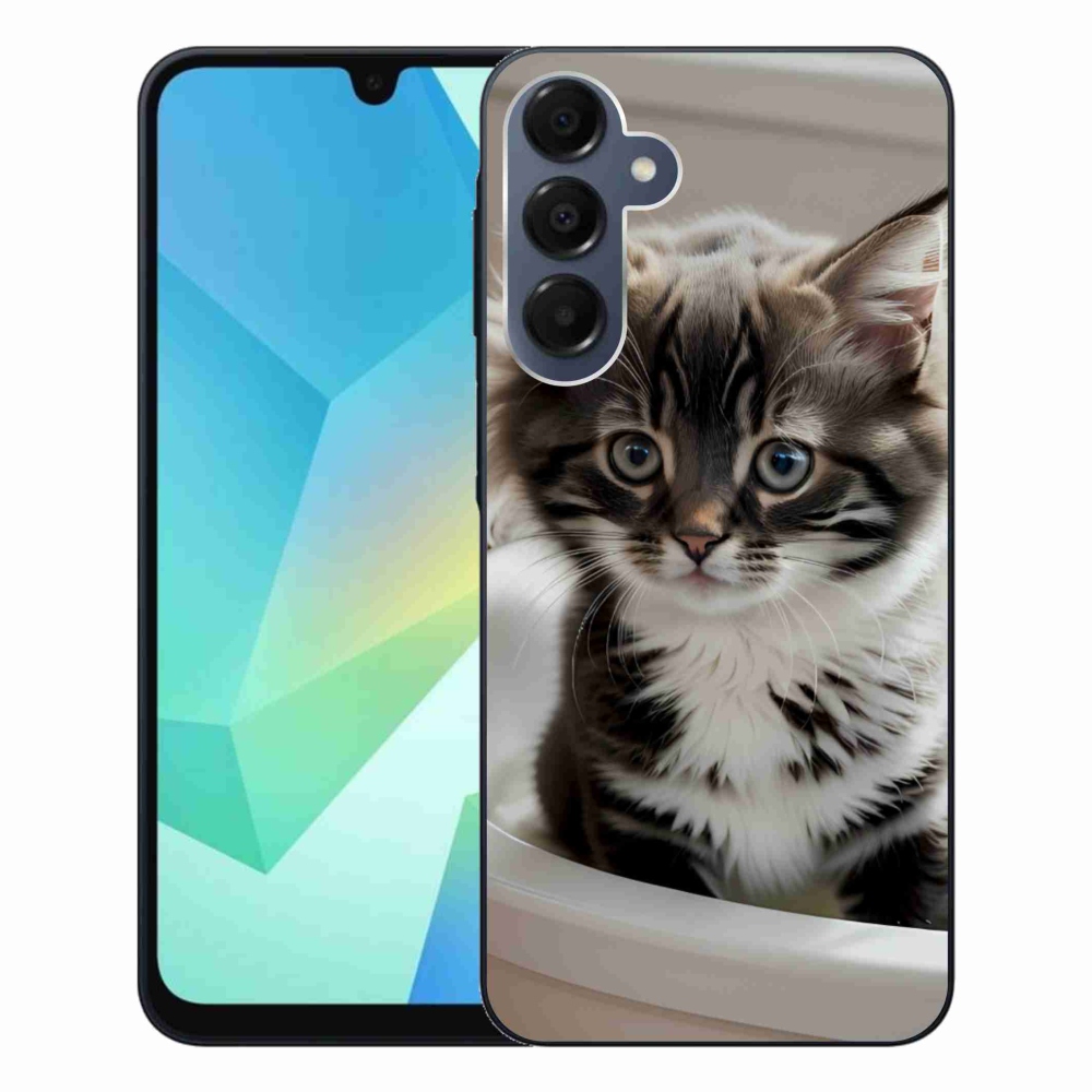 Zselés borítás mmCase Samsung Galaxy A16 4G/5G készülékhez - kíváncsi kiscica