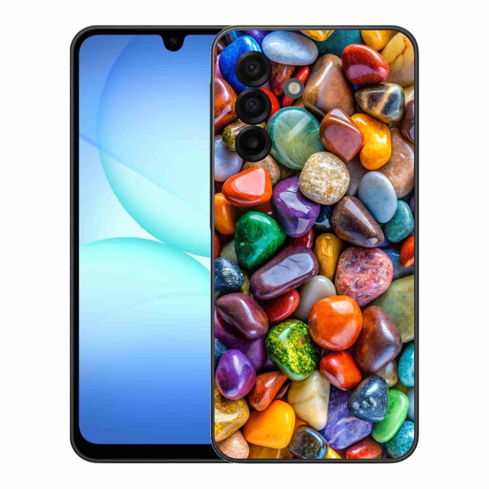 Zselés borítás mmCase Samsung Galaxy A17 4G/5G készülékhez - színes strasszkövek