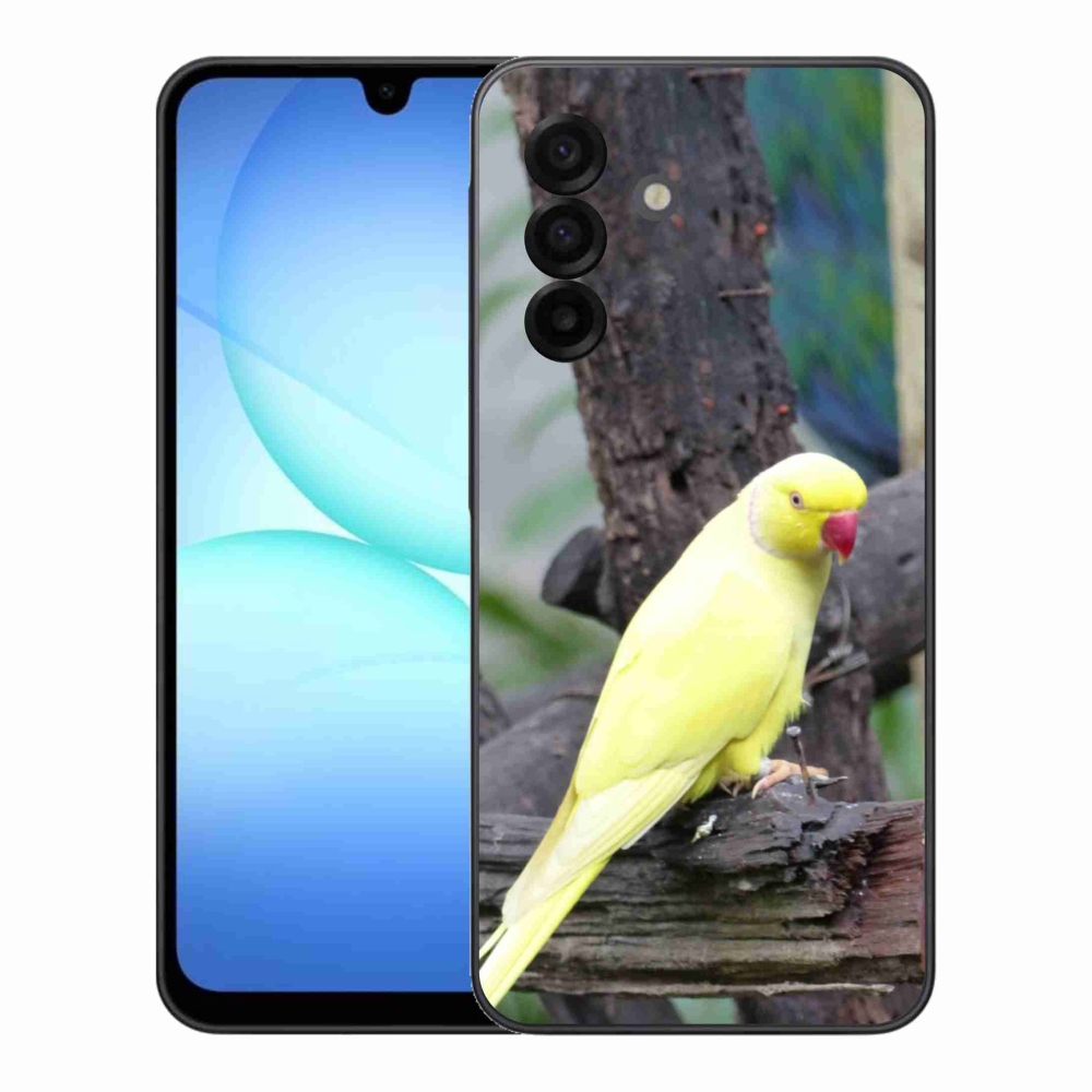 Zselés borítás mmCase Samsung Galaxy A17 4G/5G - papagáj alexander sárga