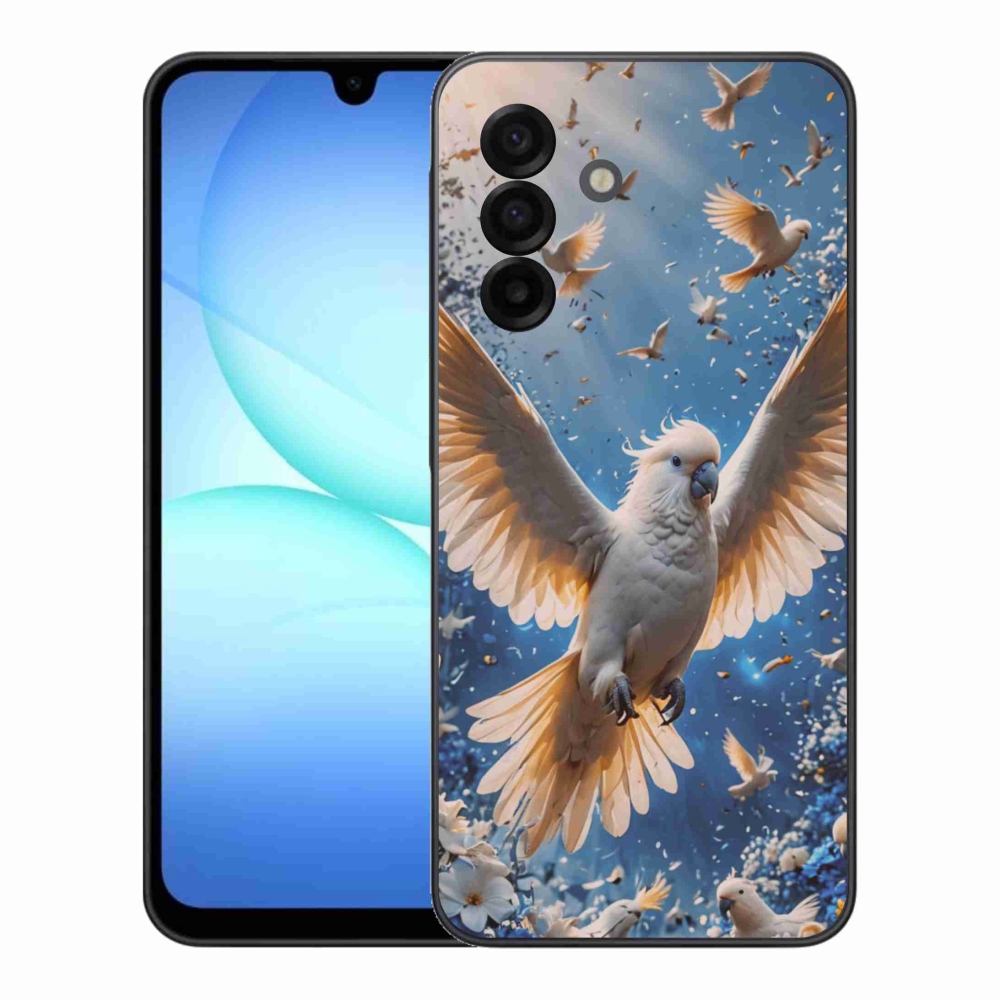 Gél borítás mmCase Samsung Galaxy A17 4G/5G készülékhez - papagáj kakadu