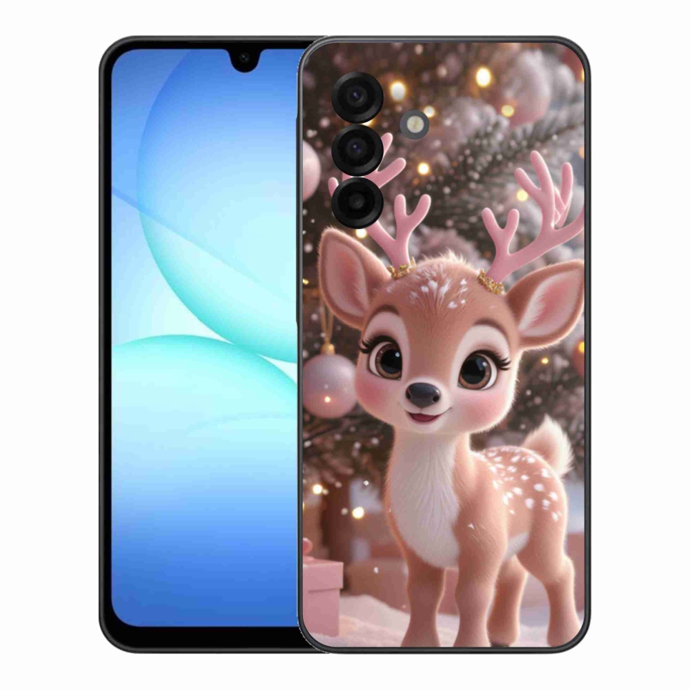 Zselés borítás mmCase Samsung Galaxy A17 4G/5G készülékhez - aranyos rénszarvas