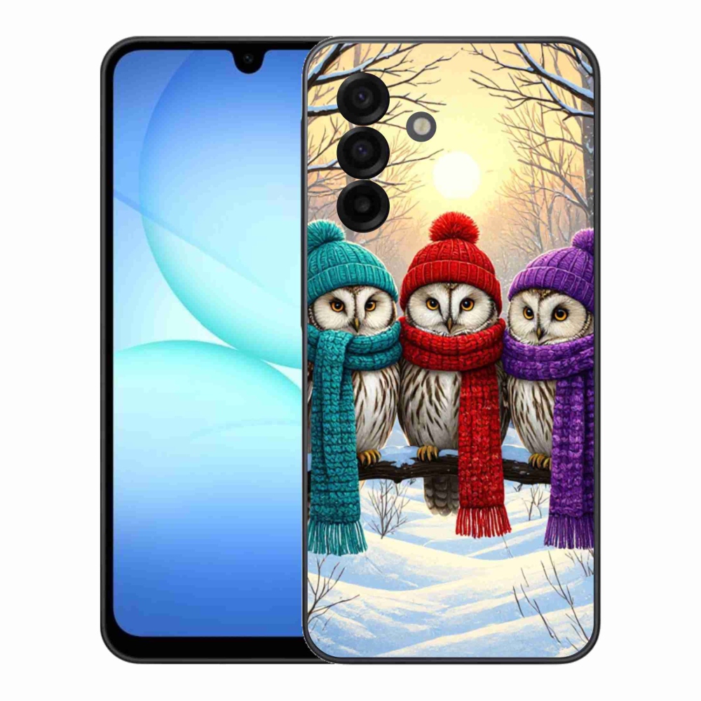 Zselés borítás mmCase Samsung Galaxy A17 4G/5G készülékhez - bagoly barátok
