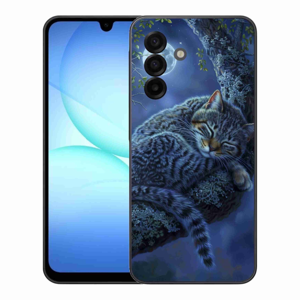 Gél borítás mmCase Samsung Galaxy A17 4G/5G - alvó macska - Samsung Galaxy A17 4G/5G számára