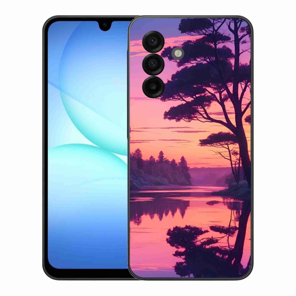 Gél borítás mmCase Samsung Galaxy A17 4G/5G készülékhez - naplemente a tó felett