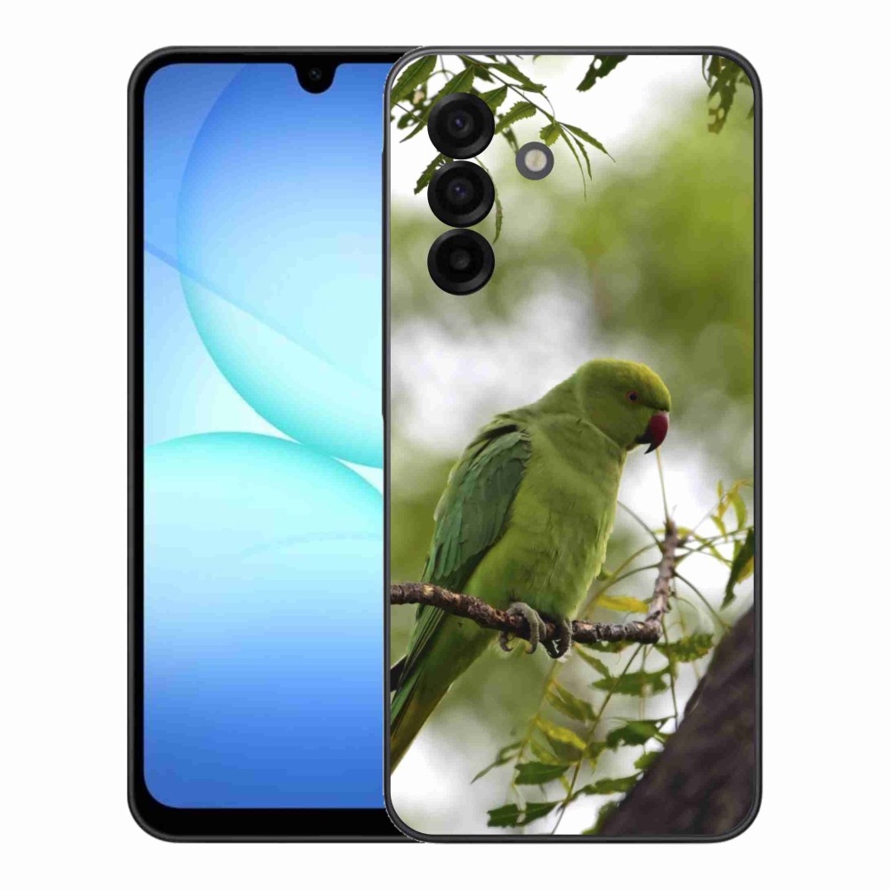 Zselés borítás mmCase Samsung Galaxy A17 4G/5G készülékhez - zöld papagáj