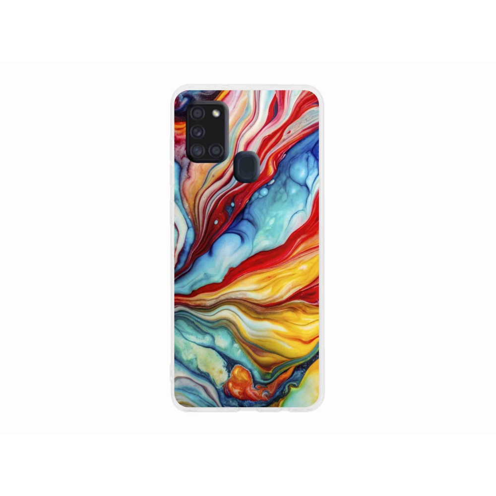 Zselés borítás mmCase Samsung Galaxy A21s készülékhez - absztrakt motívum 58