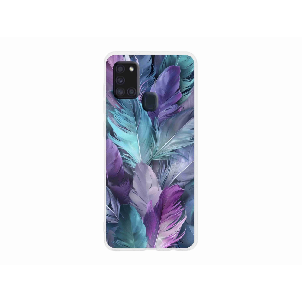 Zselés borítás mmCase Samsung Galaxy A21s készülékhez - színes toll 2