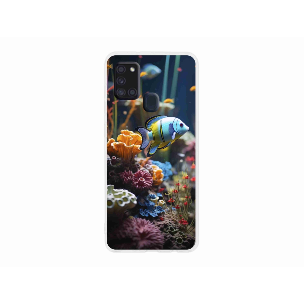 Gél borítás mmCase Samsung Galaxy A21s készülékhez - Sea World 5