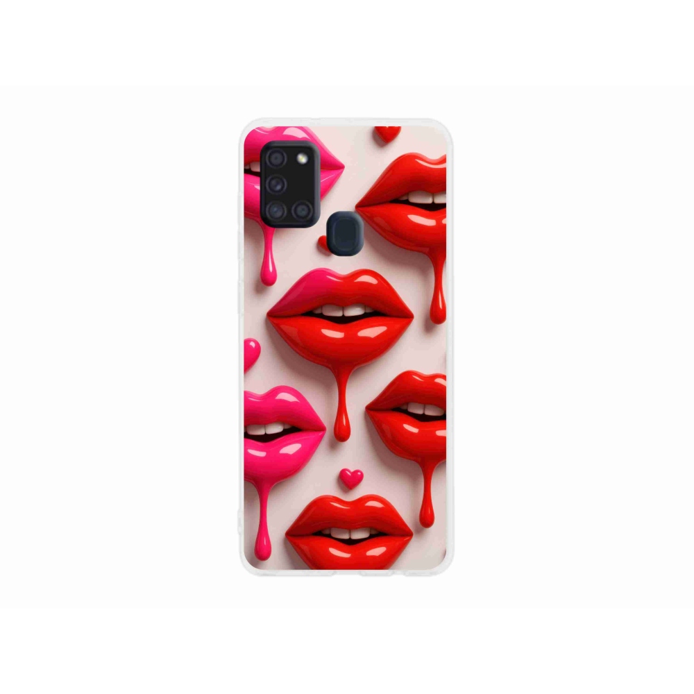 Zselés borítás mmCase Samsung Galaxy A21s - ajkak 2