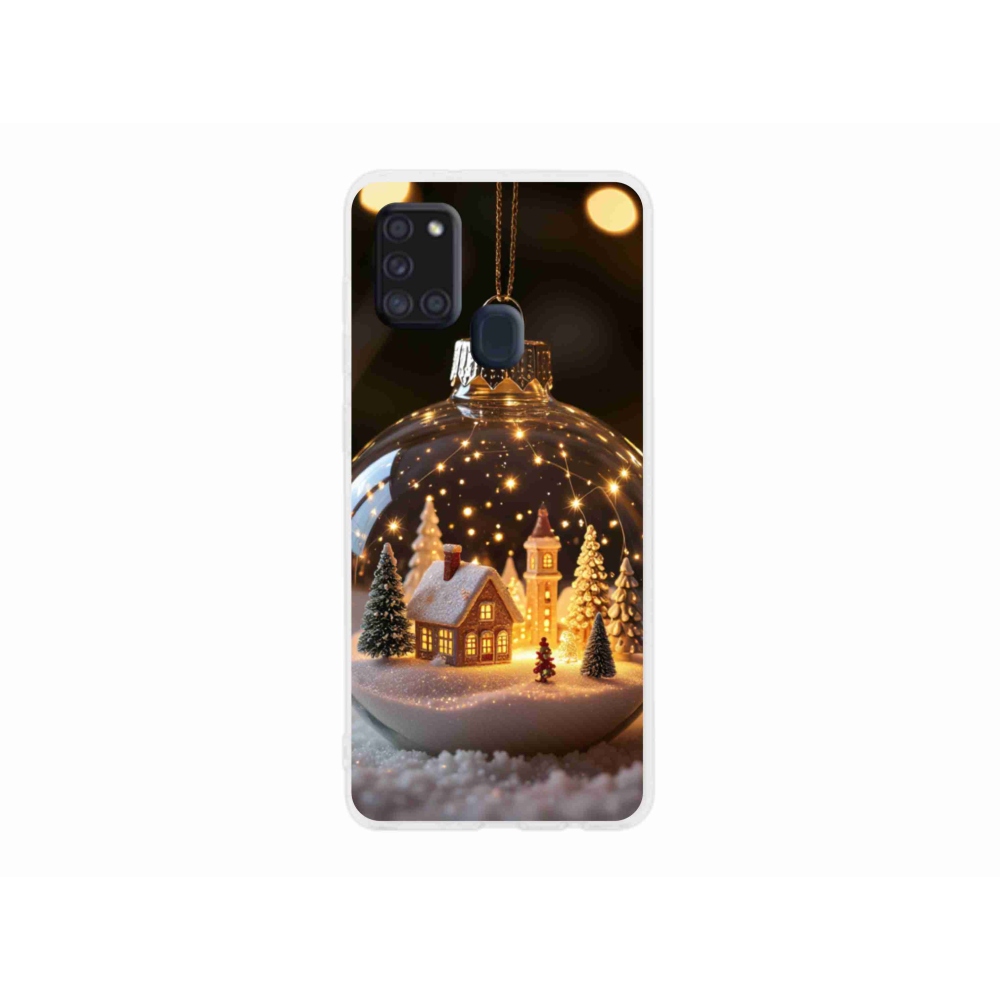 Gél borító mmCase Samsung Galaxy A21s - Karácsonyi gömbök 3