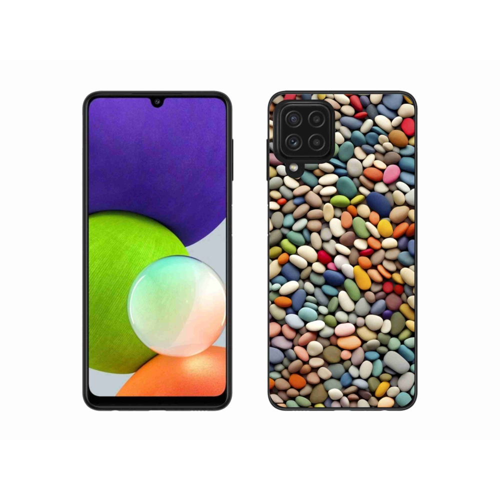 Zselés borítás mmCase Samsung Galaxy A22 4G - színes strasszkövek 2