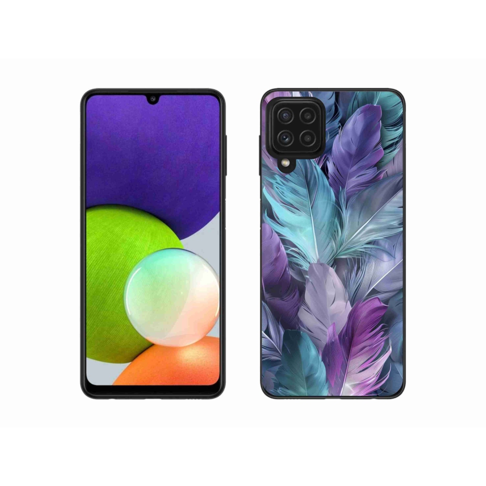Zselés borítás mmCase Samsung Galaxy A22 4G - színes toll 2