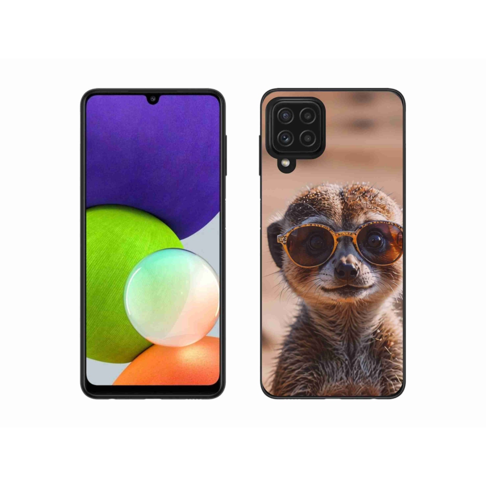 Gél borítás mmCase Samsung Galaxy A22 4G - stílusos surikata