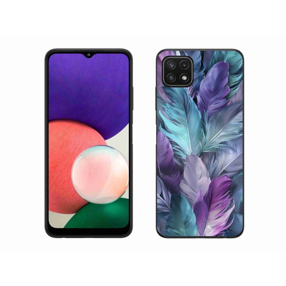 Zselés borítás mmCase Samsung Galaxy A22 5G - színes toll 2