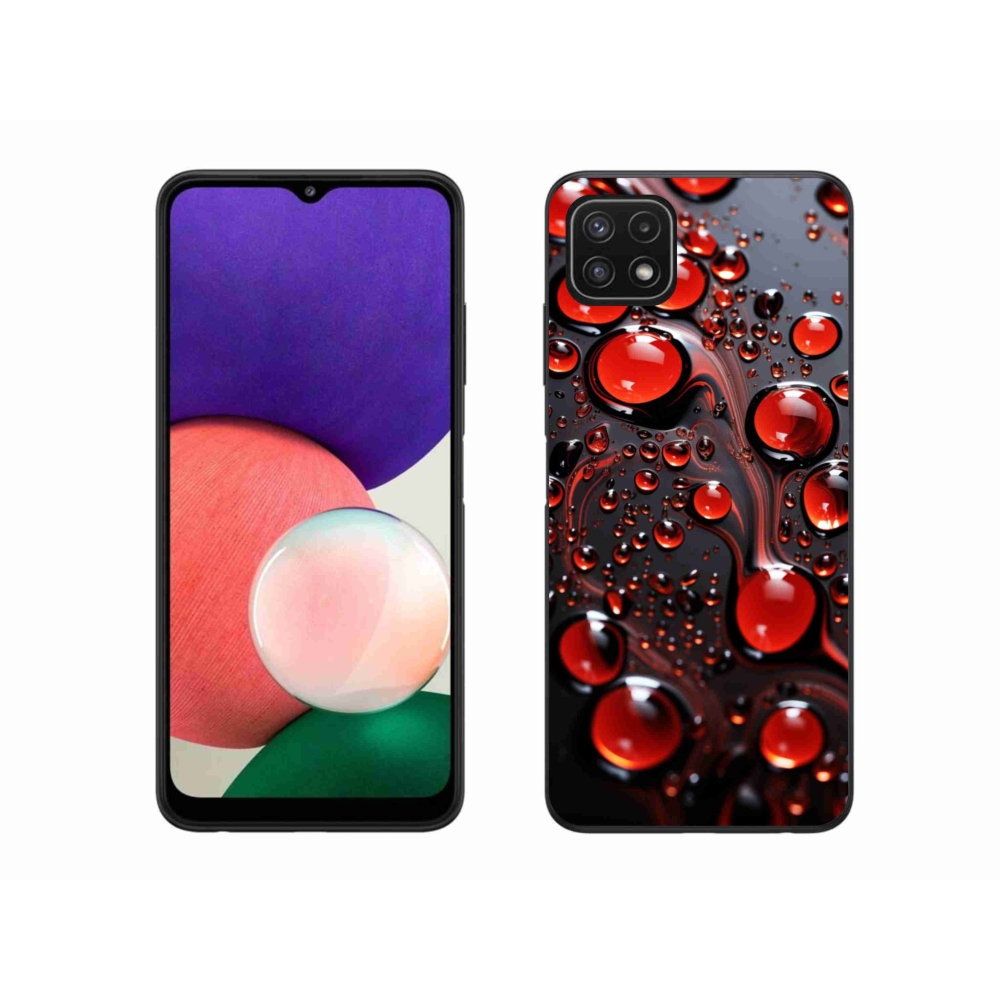 Gél védőhuzat mmCase Samsung Galaxy A22 5G - piros csepp 2