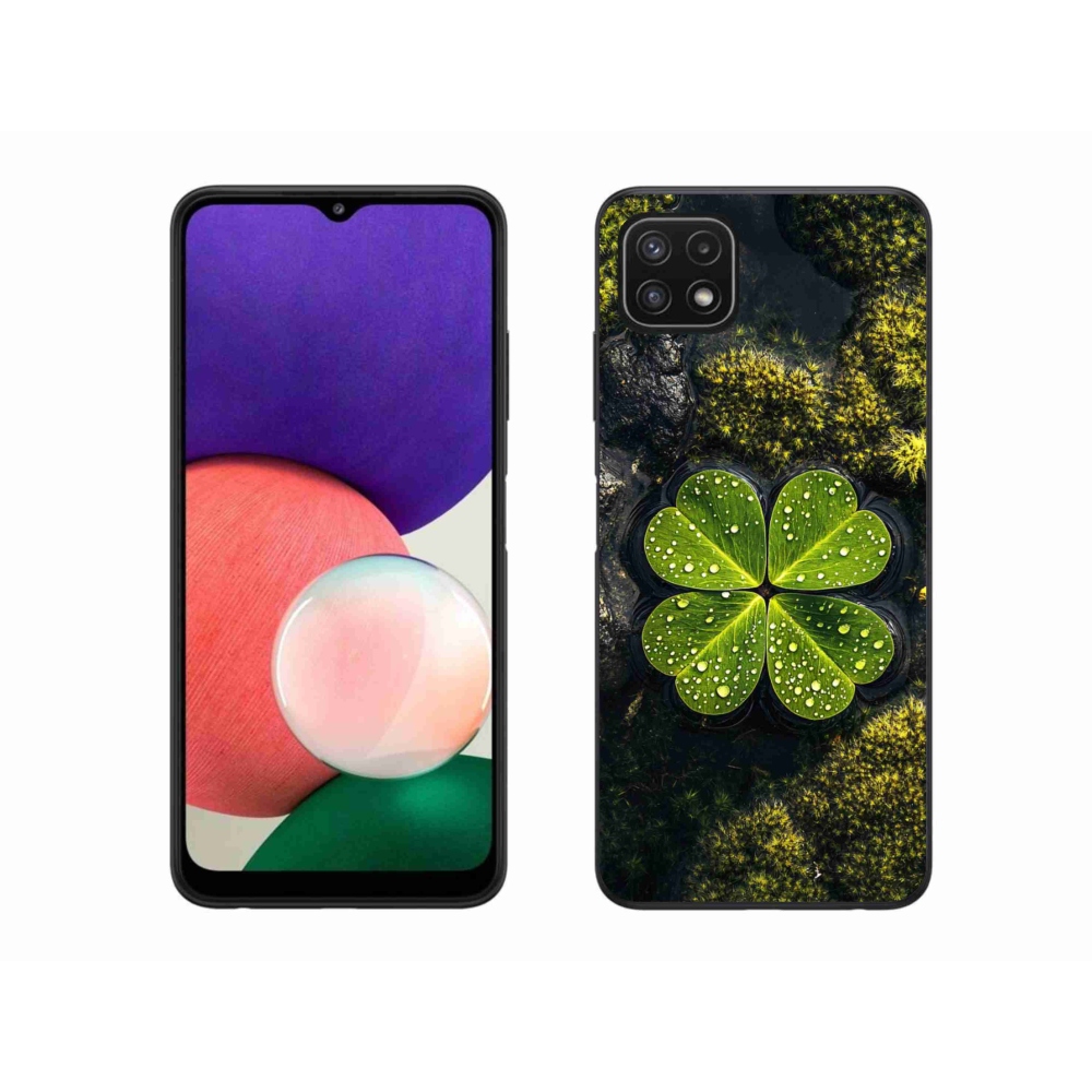 Zselés borítás mmCase Samsung Galaxy A22 5G - négylevelű lóhere