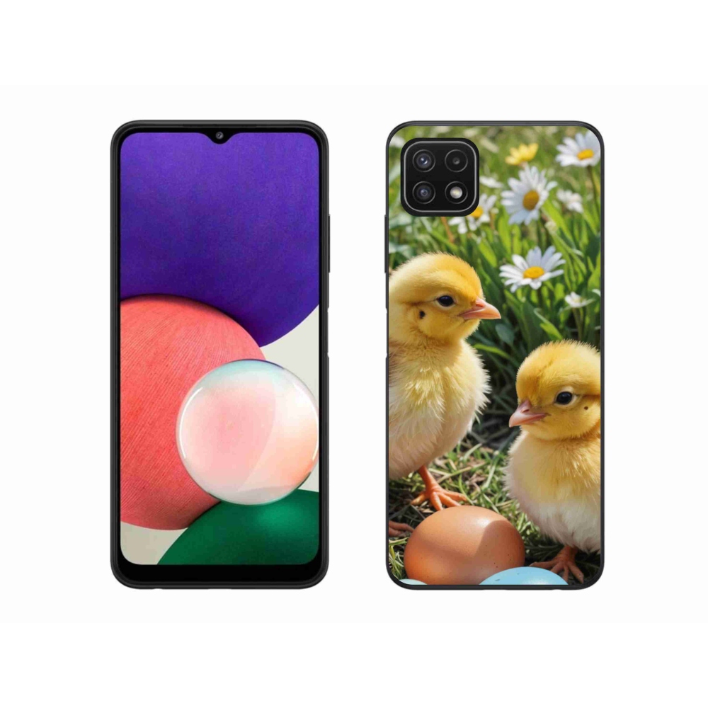 Zselés borítás mmCase Samsung Galaxy A22 5G - csirkékhez