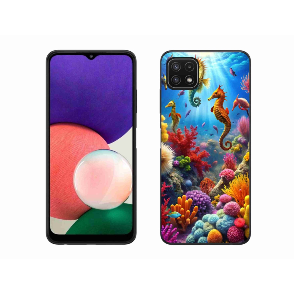 Zselés borítás mmCase Samsung Galaxy A22 5G - Sea World 3