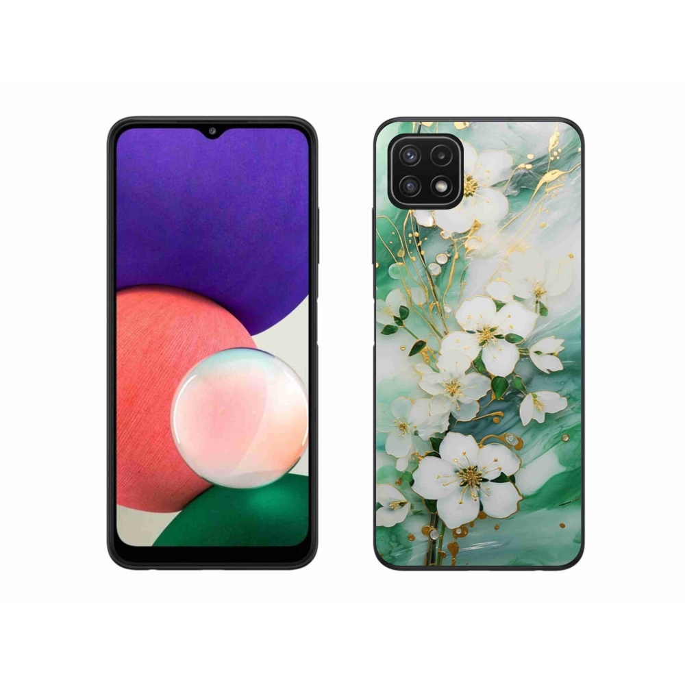Gél borítás mmCase Samsung Galaxy A22 5G - finom virágok