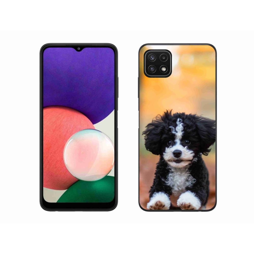 Gél borítás mmCase Samsung Galaxy A22 5G - aranyos kiskutya 2