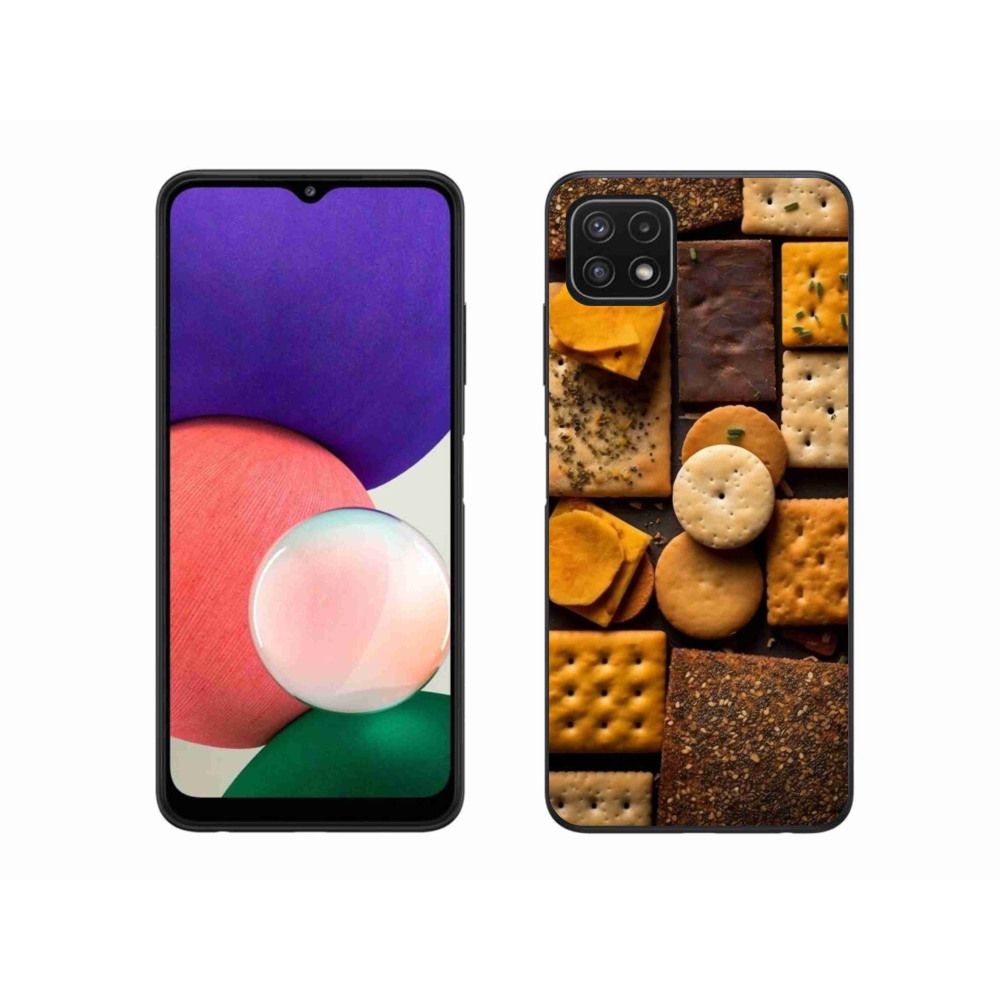 Zselés borítás mmCase Samsung Galaxy A22 5G - kekszek
