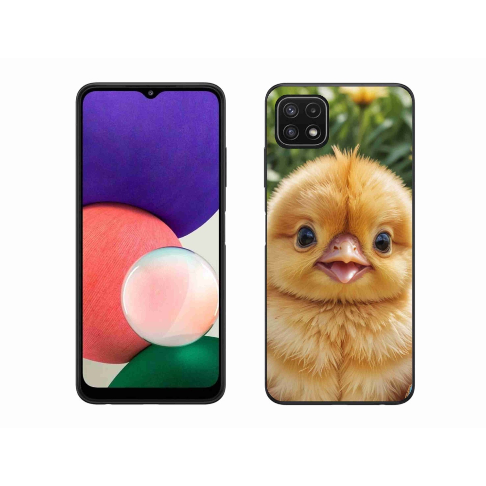 Gél borítás mmCase Samsung Galaxy A22 5G - boldog csaj - Samsung Galaxy A22 5G - boldog csaj