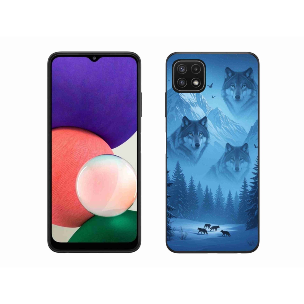 Gél védőhuzat mmCase Samsung Galaxy A22 5G - farkas csomag