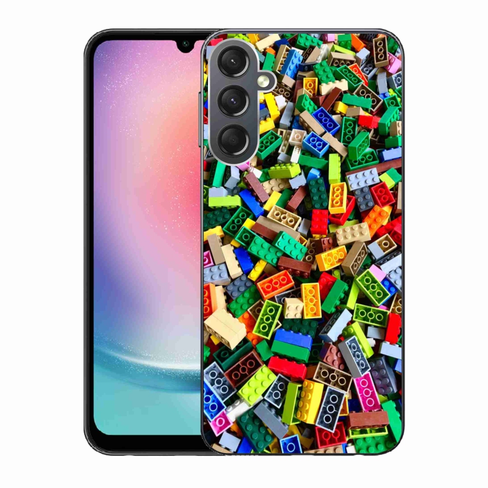 Gél borítás mmCase Samsung Galaxy A24 készülékhez - színes építőkockák