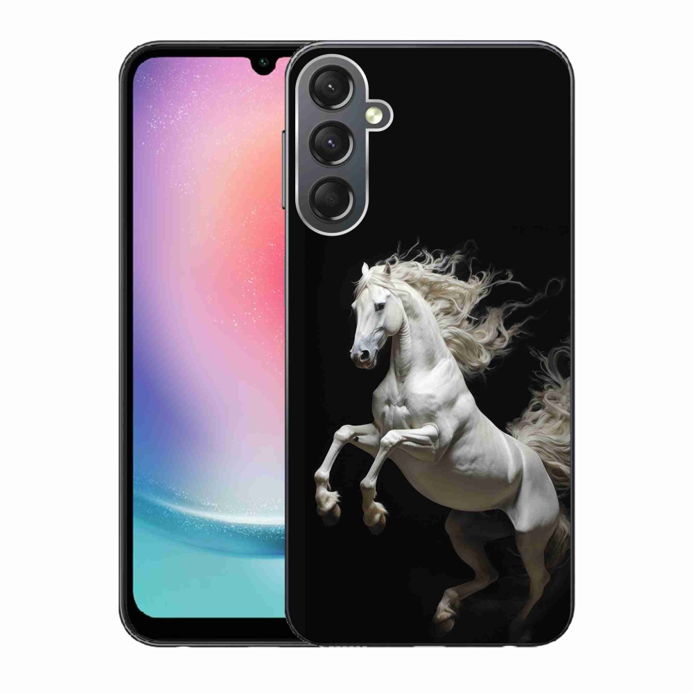 Zselés borítás mmCase Samsung Galaxy A24 - fehér ló 4
