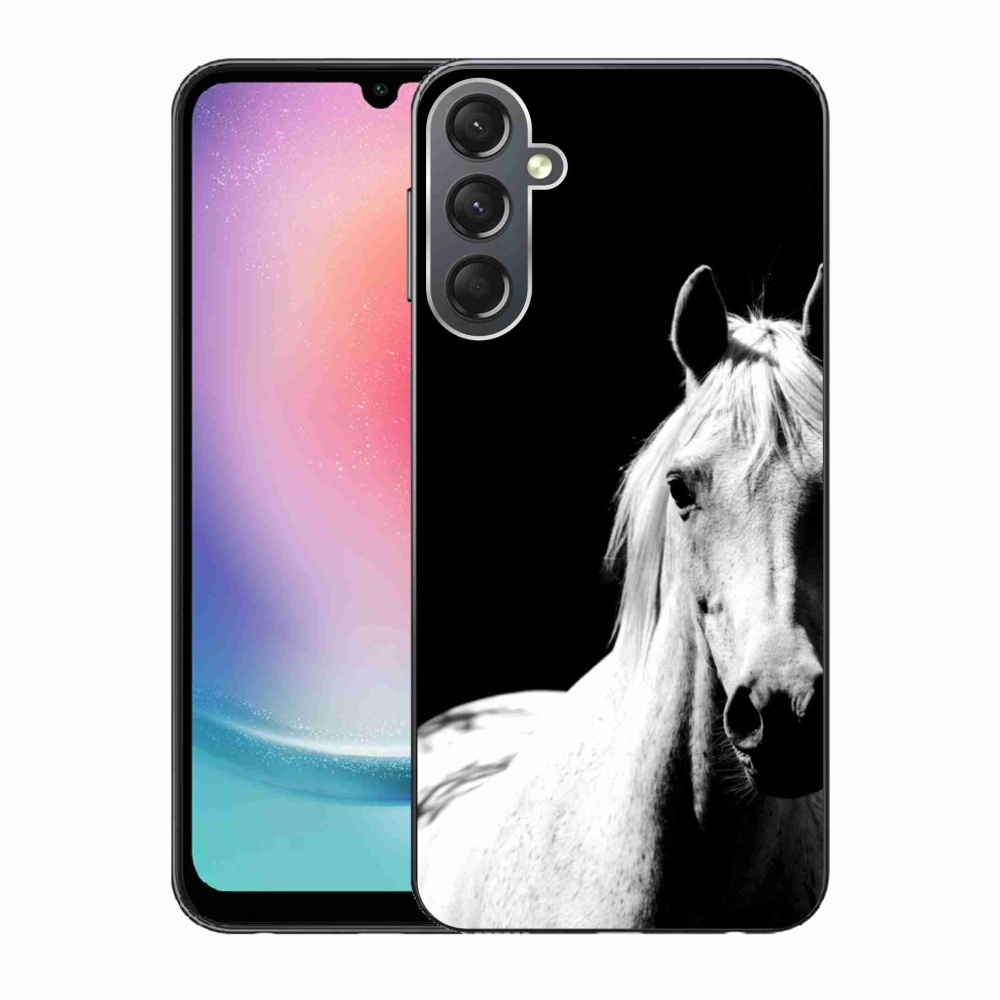Zselés borítás mmCase Samsung Galaxy A24 - fehér ló 5