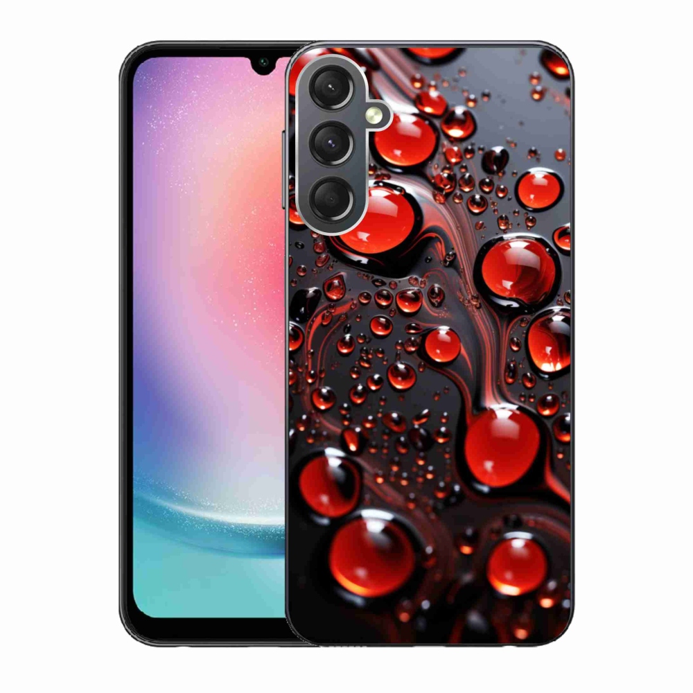 Gél védőhuzat mmCase Samsung Galaxy A24 - piros csepp 2