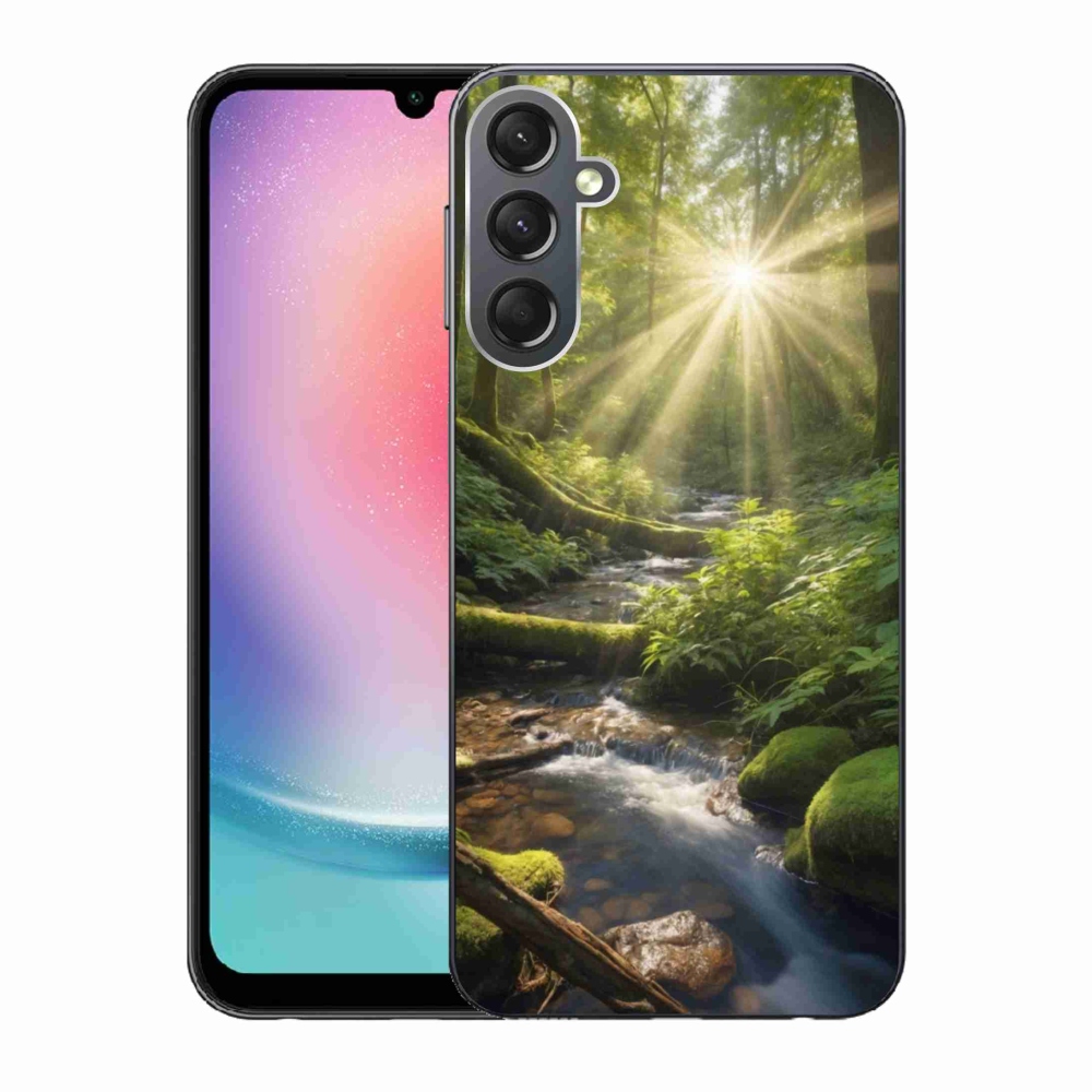 Gél borítás mmCase a Samsung Galaxy A24 készülékhez - erdő mélysége