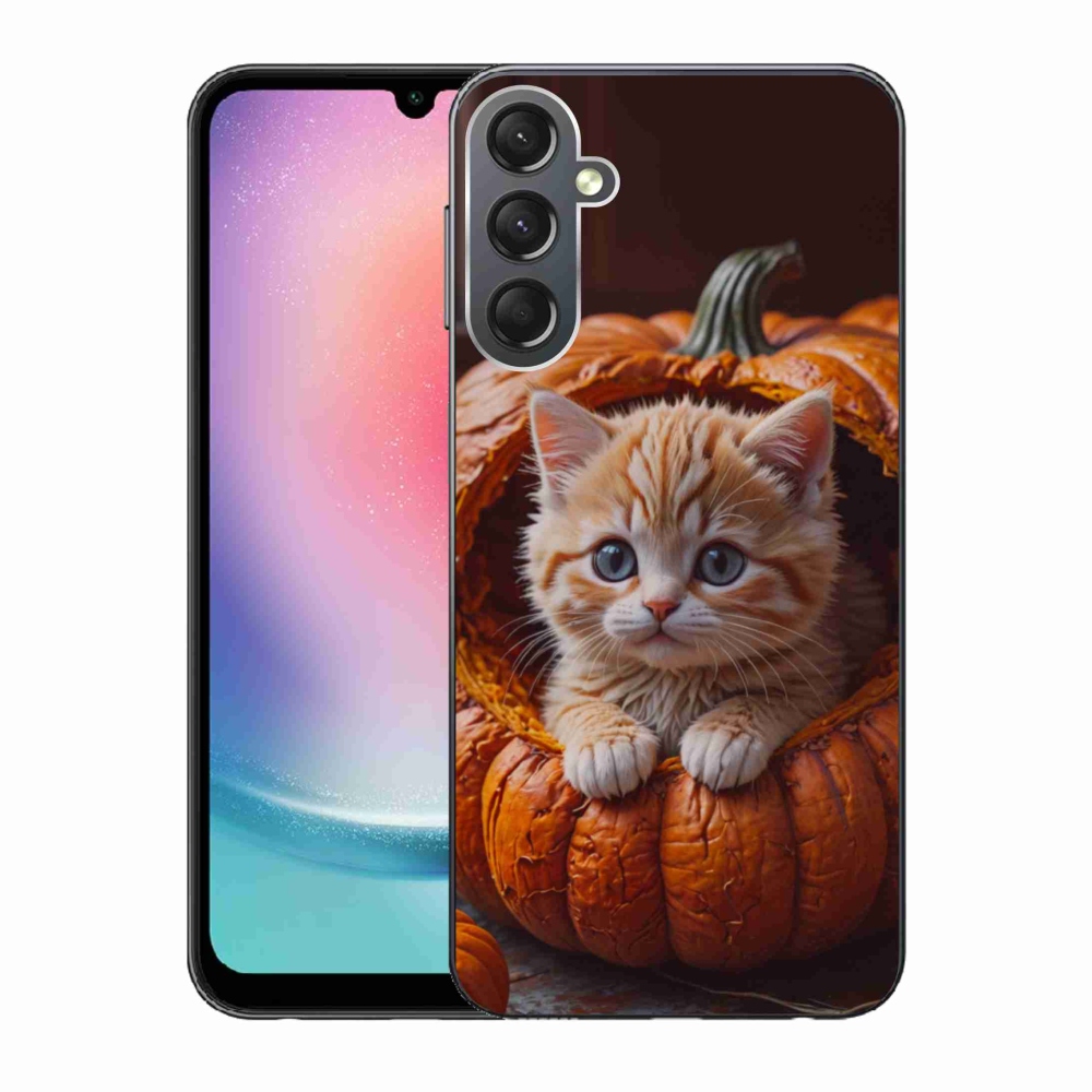 Gél borítás mmCase Samsung Galaxy A24 készülékhez - cica és tök 2